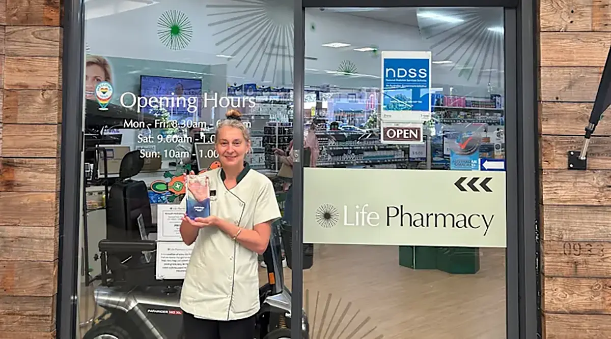 Judith Kopp from Life Pharmacy Forbes was recognised at the industry's retail excellence awards.